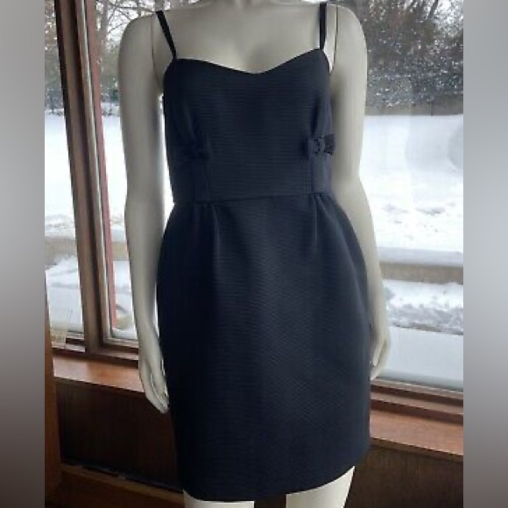 French Connection Black Dress with Corset Bows | US 6
